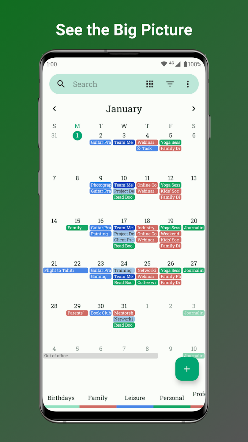 Calendar screenshot